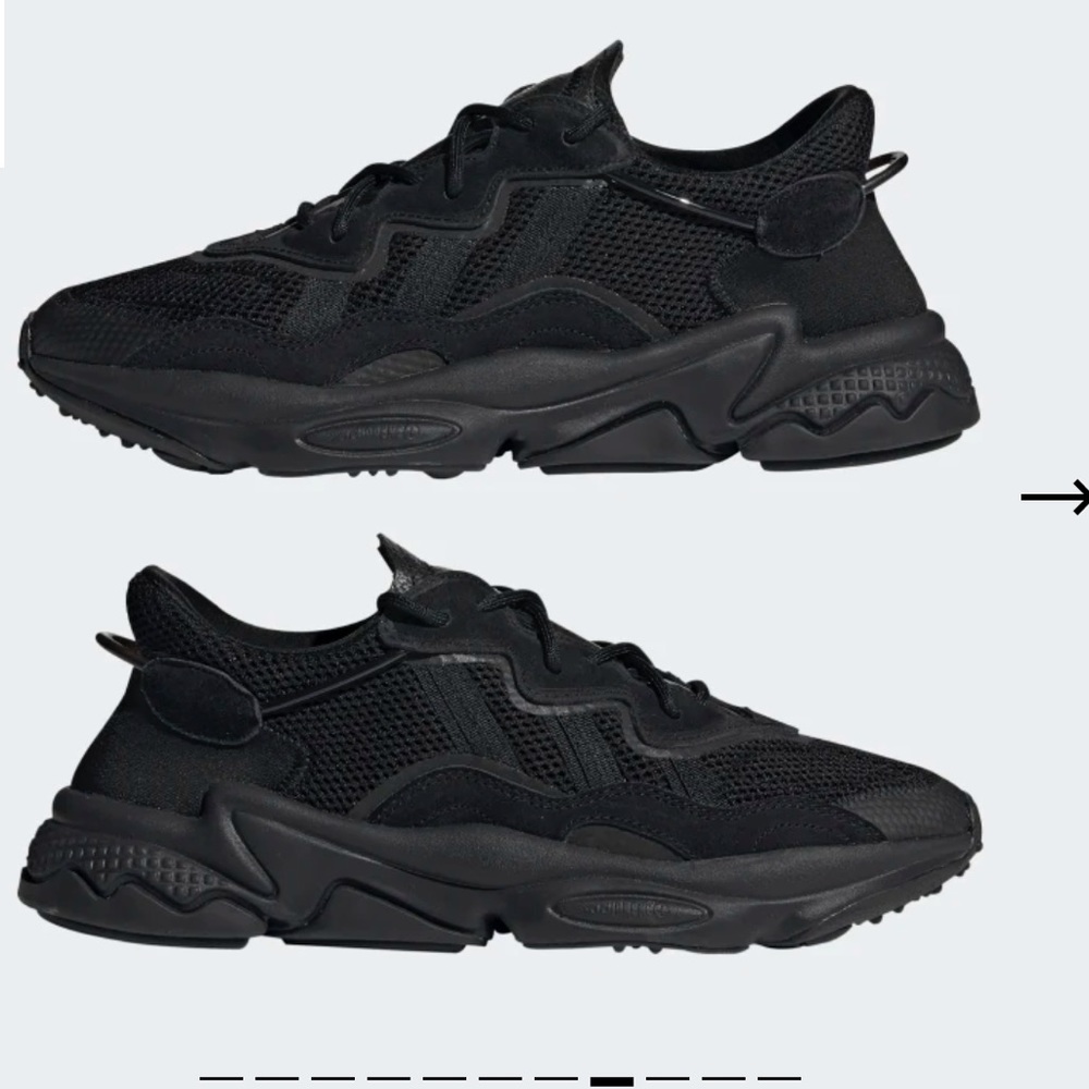 Adidas | BLACK Ozweego Sneaker Mens 4/Womens 6 NWT - Picture 4 of 13